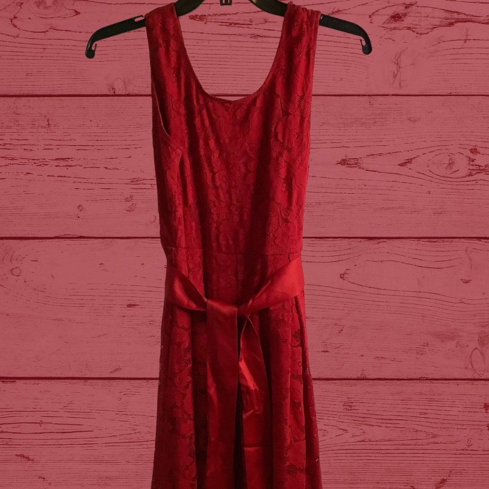 Lace Burgundy Kid Dress